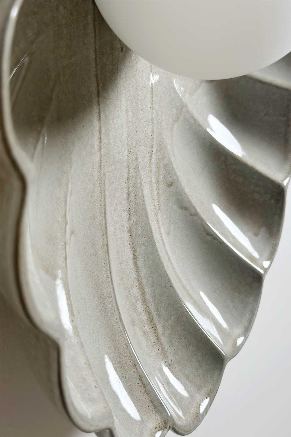 Ceramic Wall Oyster Sconce Light / Saltbush - Image 3